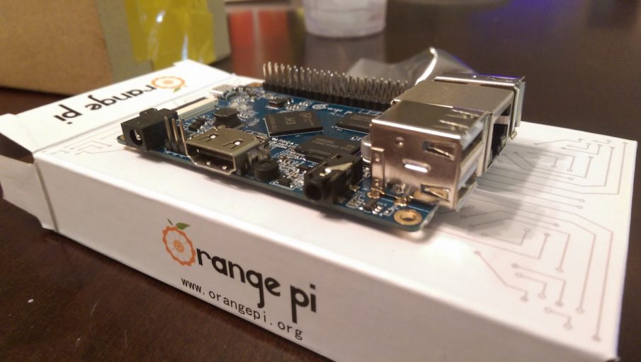 Orange Pi PC HDMI, Power, and Audio Ports